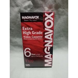 Magnavox Extra High Grade Video Blank VHS tape 6 Hour VHS Brand New Sealed